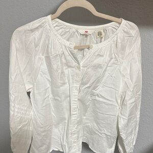 Levi's Classic White Button-Down Shirt
